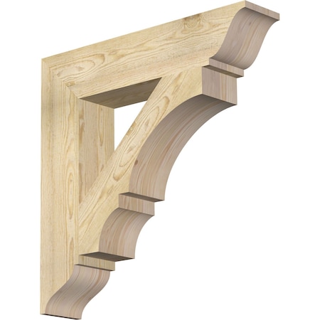 Ekena Millwork Balboa Traditional Rough Sawn Bracket, Douglas Fir, 6"W x 30"D x 30"H BKT06X30X30BOA01RDF